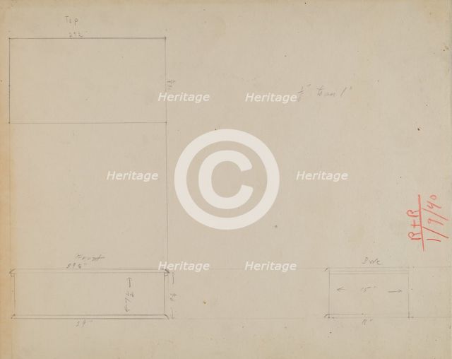 Desk Box, c. 1937. Creator: Joseph Rothenberg.