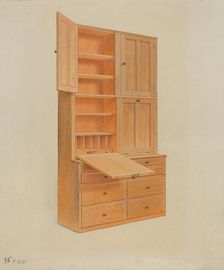 Desk, c. 1936. Creator: Alfred H. Smith
