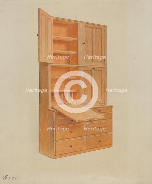 Desk, c. 1936. Creator: Alfred H. Smith.