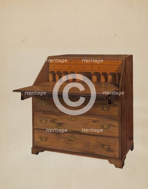 Desk, c. 1936. Creator: Fred Weiss.