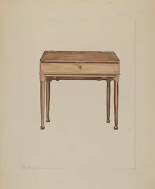 Desk, c. 1936. Creator: Frederick Jackson