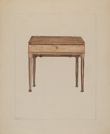 Desk, c. 1936. Creator: Frederick Jackson