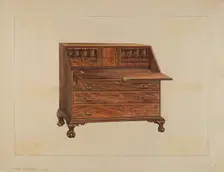 Desk, c. 1936. Creator: Isadore Goldberg