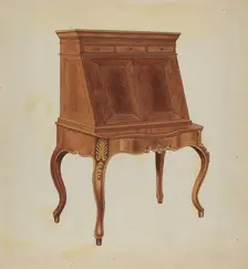 Desk, c. 1936. Creator: Rex F Bush