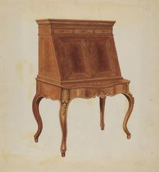 Desk, c. 1936. Creator: Rex F Bush