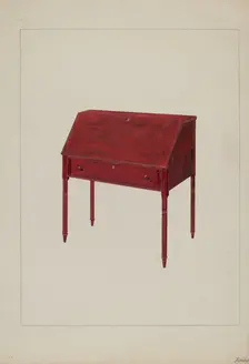 Desk, c. 1937. Creator: George Fairbanks