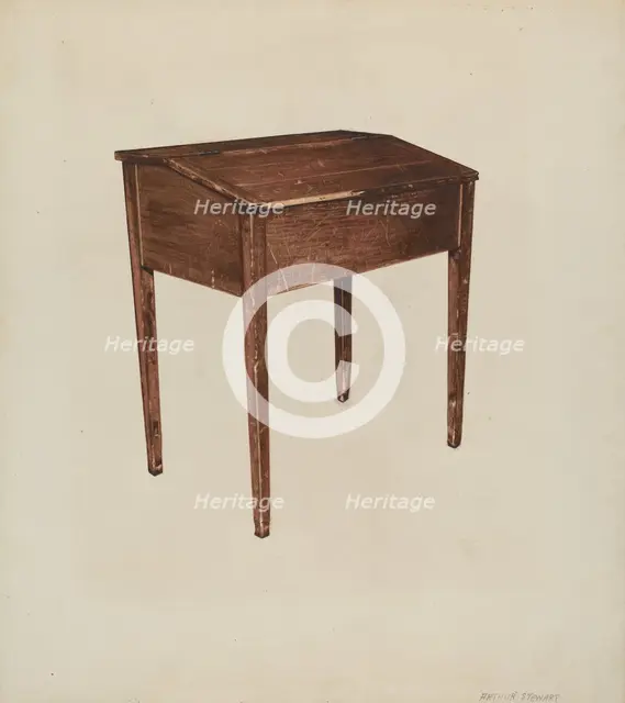 Desk, c. 1938. Creator: Arthur Stewart.