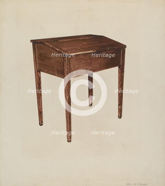 Desk, c. 1938. Creator: Arthur Stewart.