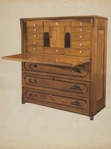 Desk, c. 1938. Creator: Einar Heiberg