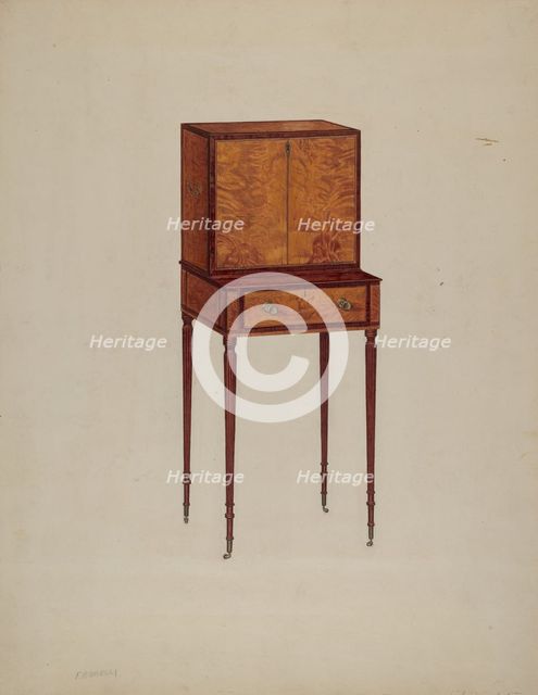 Desk, c. 1938. Creator: Francis Borelli.
