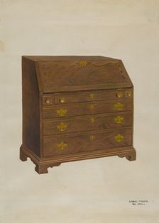 Desk, c. 1938. Creator: Samuel Fineman