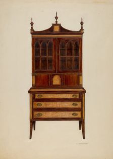 Desk, c. 1939. Creator: Charles Bowman