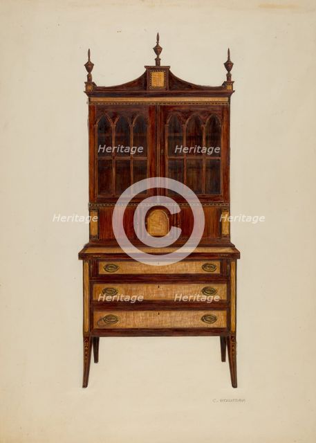 Desk, c. 1939. Creator: Charles Bowman.