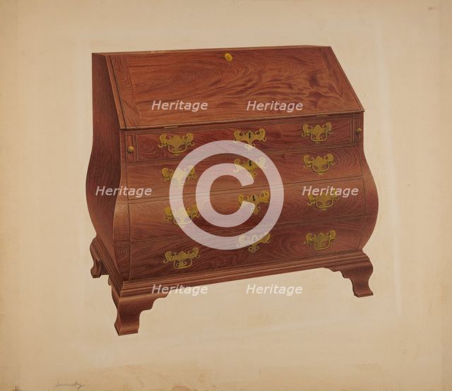 Desk, c. 1939. Creator: Isidore Sovensky.