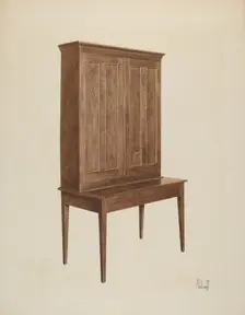 Desk, c. 1940. Creator: Peter C. Ustinoff
