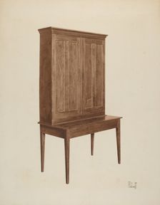 Desk, c. 1940. Creator: Peter C. Ustinoff