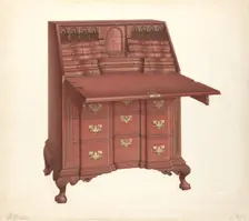 Desk, c. 1941. Creator: Ferdinand Cartier
