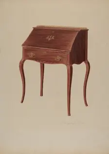Desk (Lady's), c. 1940. Creator: Georgine E. Mason