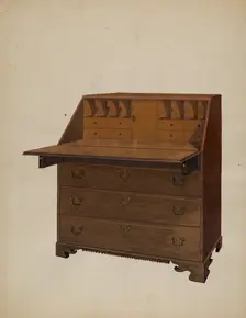 Desk, probably 1936. Creator: Fred Weiss