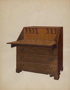 Desk, probably 1936. Creator: Fred Weiss