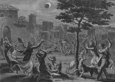 Desolation des Peruviens pendant L'Eclipse de Lune 1723. Creator: Bernard Picart