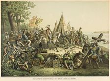 DeSoto's Discovery of the Mississippi River, 1896. Creators: Unknown, Louis Kurz, Kurz and Allison