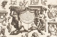 Desseins de Brasiers dont les Ornements peuuent Seruir aux Cuuettes, Tables, et autre..., 1660-1713. Creator: Alexis Loir I