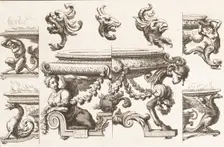 Desseins de Brasiers dont les Ornements peuuent Seruir aux Cuuettes, Tables, et autre..., 1660-1713. Creator: Alexis Loir I