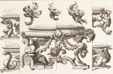 Desseins de Brasiers dont les Ornements peuuent Seruir aux Cuuettes, Tables, et autre..., 1660-1713. Creator: Alexis Loir I