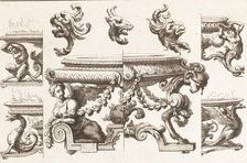 Desseins de Brasiers dont les Ornements peuuent Seruir aux Cuuettes, Tables, et autre..., 1660-1713. Creator: Alexis Loir I