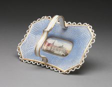 Dessert Basket with view of Worcester, Worcester, 1840/50. Creator: Chamberlain and Company