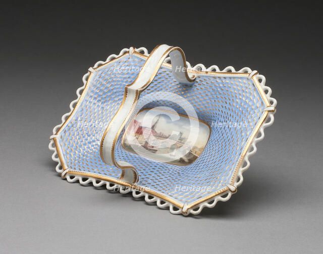 Dessert Basket with view of Worcester, Worcester, 1840/50. Creator: Chamberlain and Company.