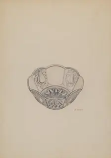 Dessert Dish, c. 1941. Creator: Joseph Mitry