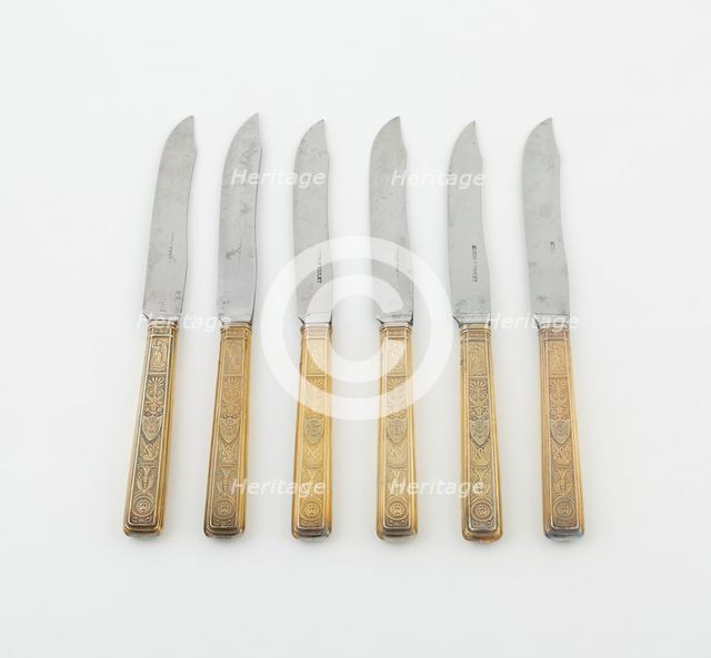 Dessert Knives (2), Paris, 1789/1820. Creators: Martin-Guillaume Biennais, Pierre-Benoît Lorillon.
