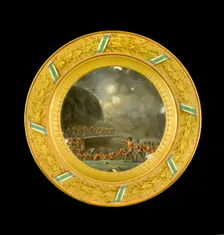 Dessert plate depicting the storming of Ciudad Rodrigo, Spain, 1812 (1818)