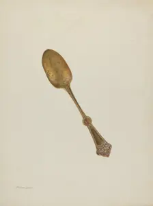 Dessert Spoon, c. 1940. Creator: Frank M Keane