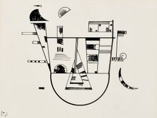 Dessin N. 4, 1931. Creator: Vassily Kandinsky