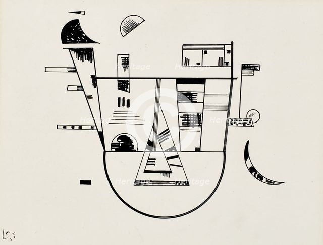 Dessin N. 4, 1931. Creator: Vassily Kandinsky.