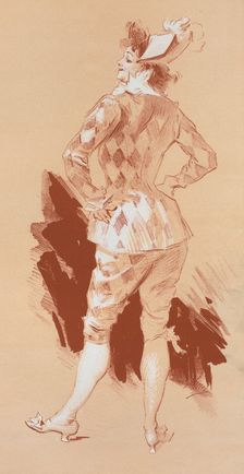 Dessin original pour la couverture des Maîtres de l'Affiche., c1896. Creator: Jules Cheret