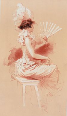 Dessin original pour les "Maîtres de l'Affiche"., c1897. Creators: Jules Cheret, Imprimerie Chaix