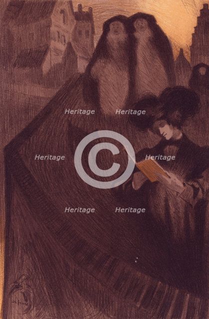 Dessin original pour les Maîtres de l'Affiche., c1898. Creator: Georges de Feure.