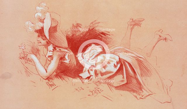 Dessin original pour les "Maîtres de l'Affiche"., c1898. Creator: Jules Chevrier.