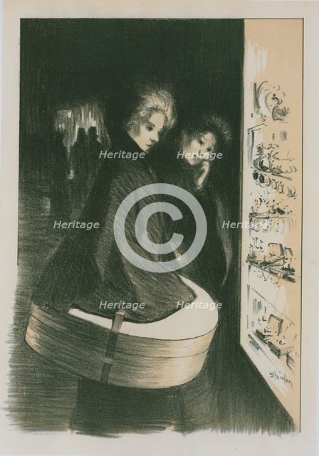 Dessin original pour les "Maîtres de l'Affiche"., c1898. Creator: Theophile Alexandre Steinlen.
