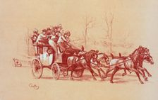 Dessin original pour les "Maîtres de l'Affiche", c1899. Creator: Geruzes Victor Crafty