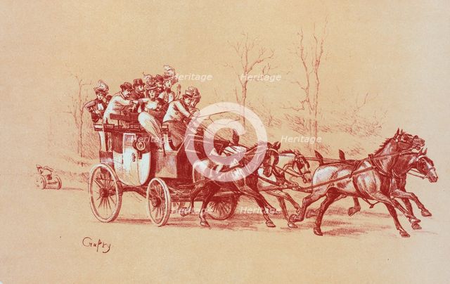 Dessin original pour les "Maîtres de l'Affiche", c1899. Creator: Geruzes Victor Crafty.