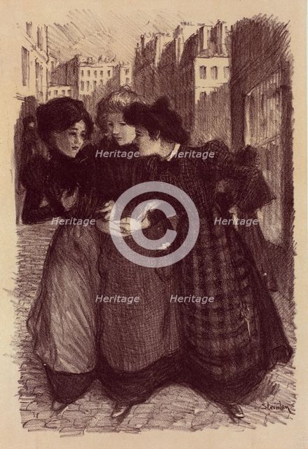 Dessin original pour les "Maîtres de l'Affiche", c1899. Creator: Theophile Alexandre Steinlen.