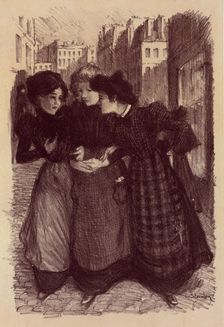 Dessin original pour les "Maîtres de l'Affiche", c1899. Creator: Theophile Alexandre Steinlen