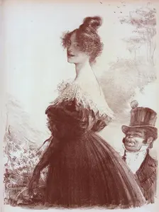 Dessin original pour les "Maîtres de l'Affiche"., c1900. Creator: Charles-Lucien Leandre