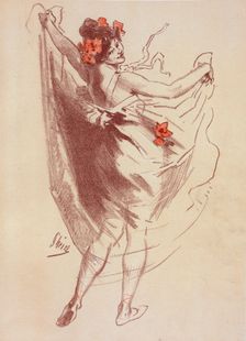 Dessin original pour les "Maîtres de l'Affiche"., c1900. Creator: Jules Cheret
