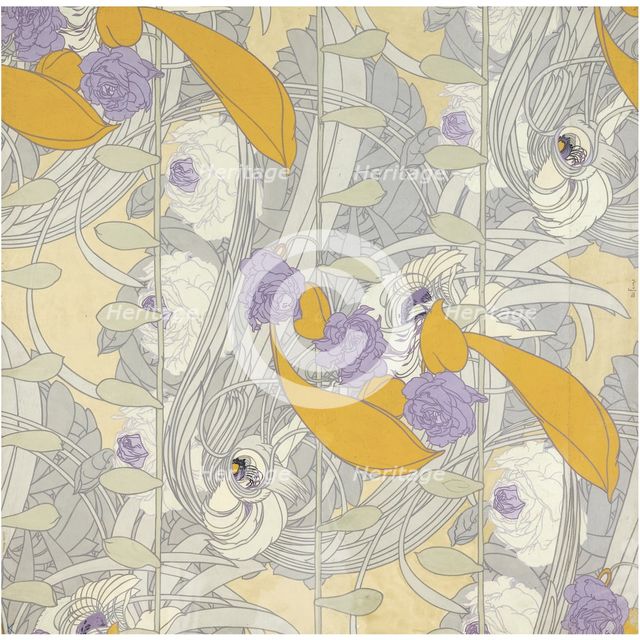 Dessin de fleurs, 1890s.